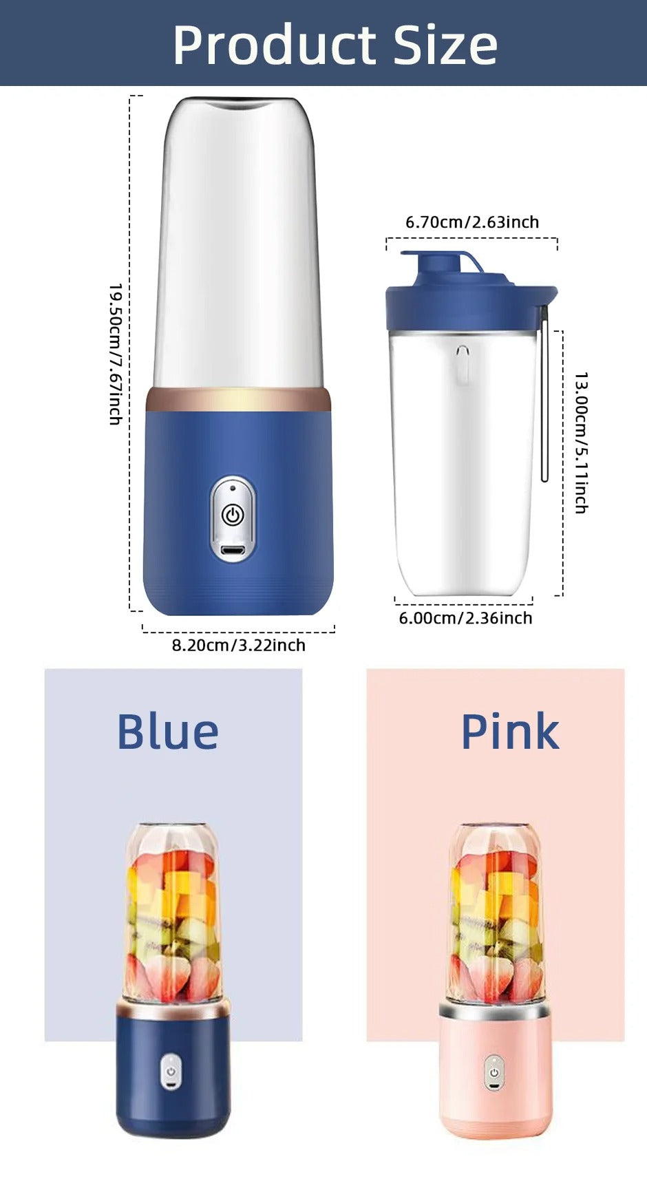 Smoothie Blender With Extra Mug