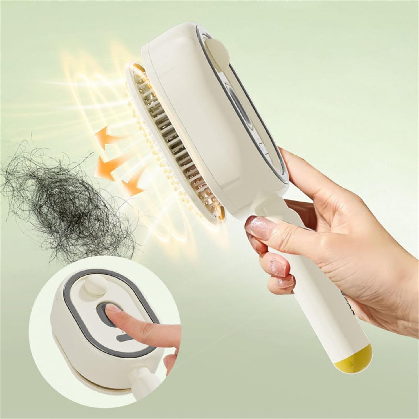 Rechargeable Mist Spray Detangling Hair Brush for All Hair