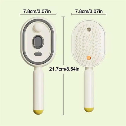 Rechargeable Mist Spray Detangling Hair Brush for All Hair