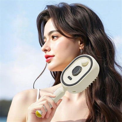 Rechargeable Mist Spray Detangling Hair Brush for All Hair