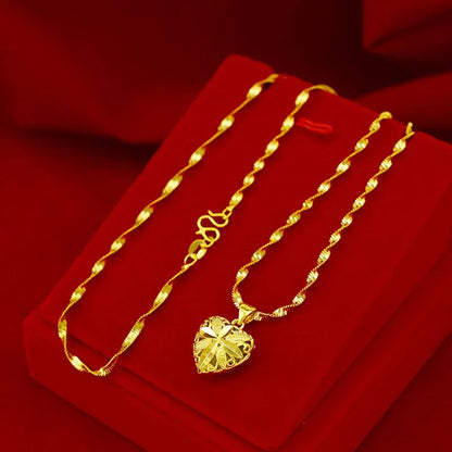 Last Day 50% OFF🔥| Golden Aura Heart Necklace