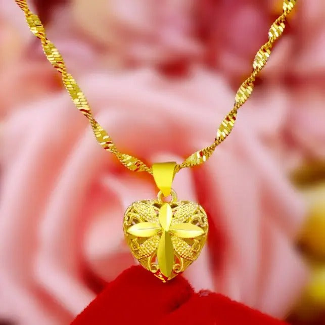 Last Day 50% OFF🔥| Golden Aura Heart Necklace