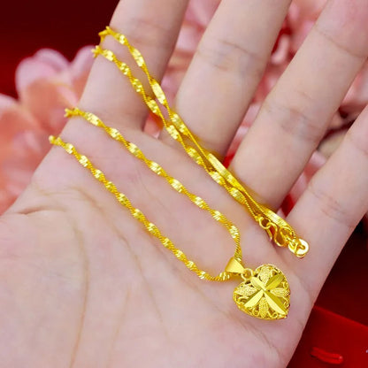 Last Day 50% OFF🔥| Golden Aura Heart Necklace